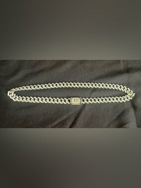 Iced Out Miami Cuban Link Chain 21” w/ “D” Initial